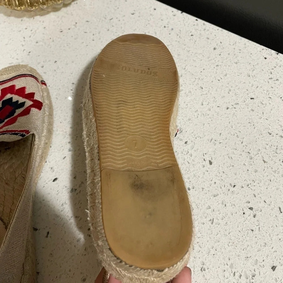 Soludos Embroidered Aztec Print Espadrille Loafer Flats​​​​ - Picture 5 of 6